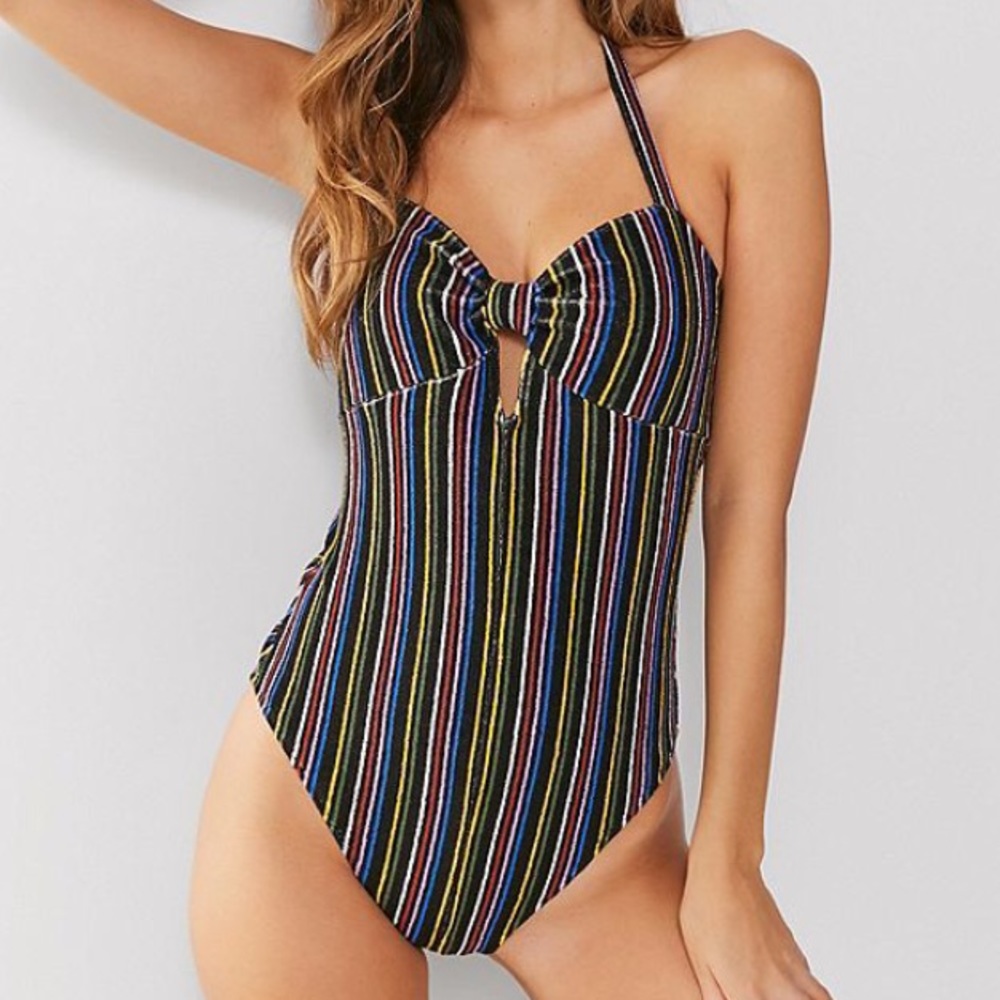 UO Out From Under Tamara Striped Bodysuit